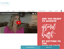 Tablet Screenshot of drbeckycampbell.com